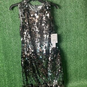 Kohl's Silver Sequin Dress